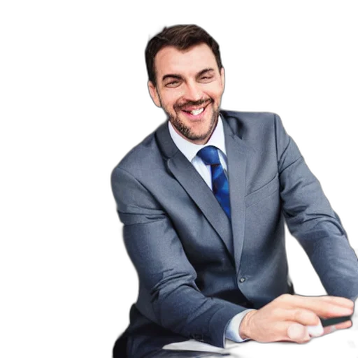 staff, face, jacket, photorealistic, 3d render, cartoon, cinematic, portrait transparent PNG cut-out