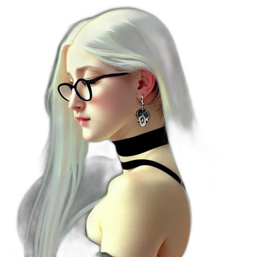 jewelry, hair, dress, face transparent PNG cut-out