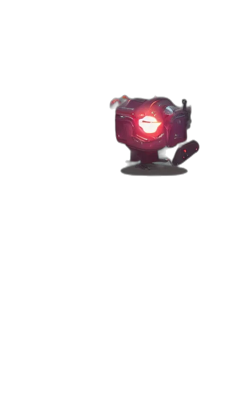 robot, weapon, creature, staff, concept art, 3d render, pixel art, cyberpunk transparent PNG cut-out