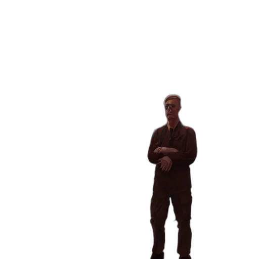 staff, jacket, robot, face transparent PNG cut-out