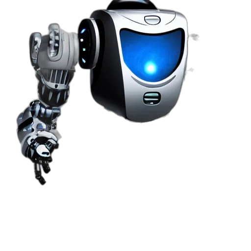 robot, staff, weapon, 3d render, concept art, cyberpunk, photorealistic, futuristic transparent PNG cut-out
