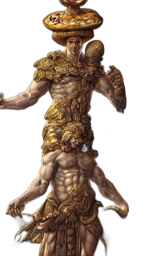 creature, concept art, fantasy art, 3d render transparent PNG cut-out