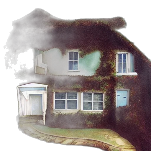 building, photorealistic, concept art, 3d render transparent PNG cut-out