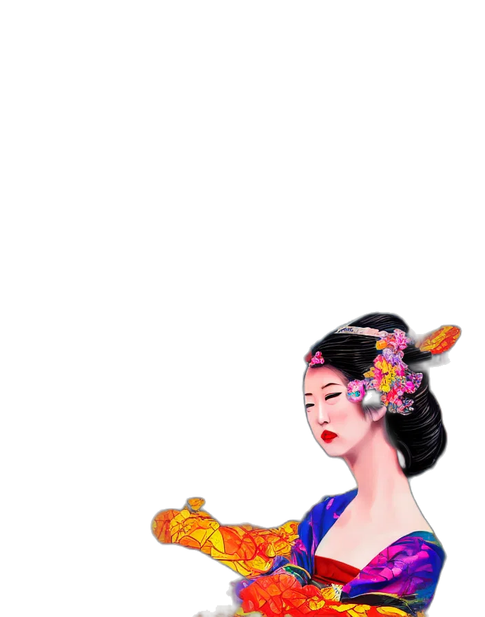 dress, staff, umbrella, flower transparent PNG cut-out