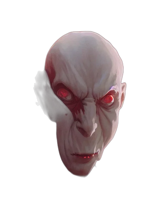 mask, face, creature, staff transparent PNG cut-out