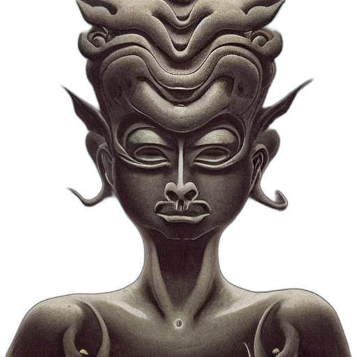 mask, crown, face, jewelry, concept art, photorealistic, 3d render, fantasy art transparent PNG cut-out