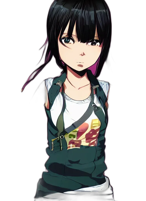 jacket, dress, staff, face transparent PNG cut-out