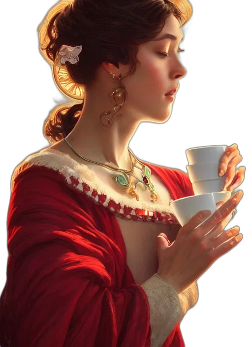 dress, jewelry, crown, face, photorealistic, oil painting, fantasy art, concept art transparent PNG cut-out