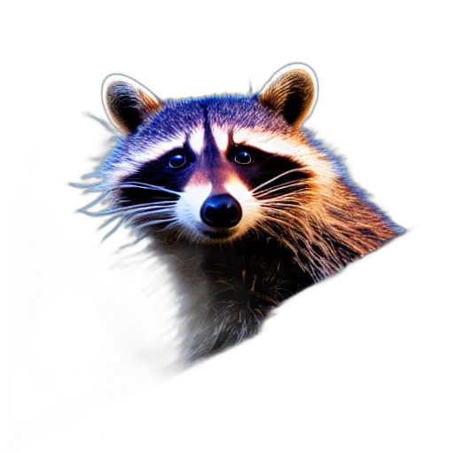 animal, creature, face, mask, photorealistic, 3d render, concept art, pixel art transparent PNG cut-out