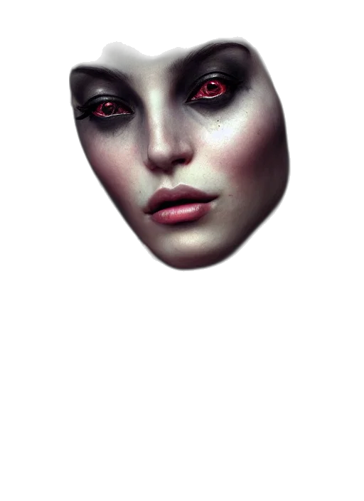 mask, face, creature, robot, photorealistic, 3d render, fantasy art, concept art transparent PNG cut-out