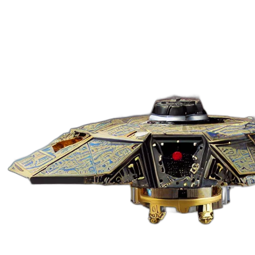 3d render, concept art, outer space, cybernetic transparent PNG cut-out