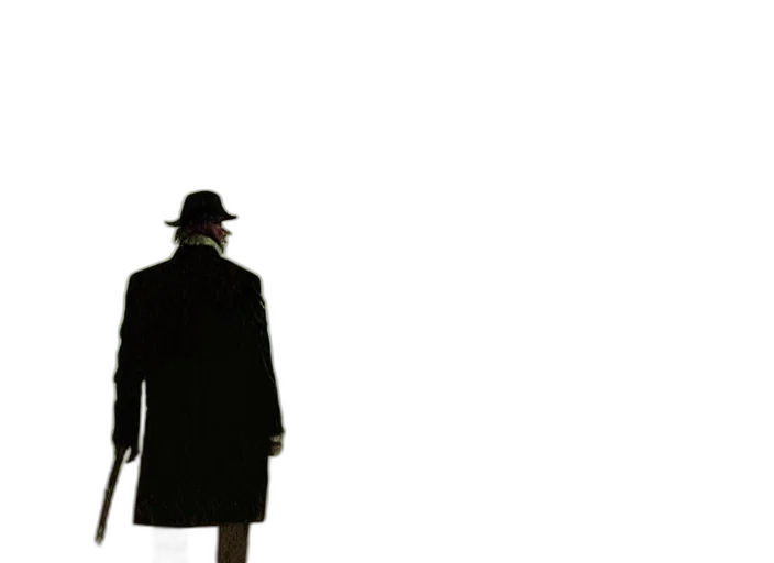 hat, jacket, staff, umbrella transparent PNG cut-out
