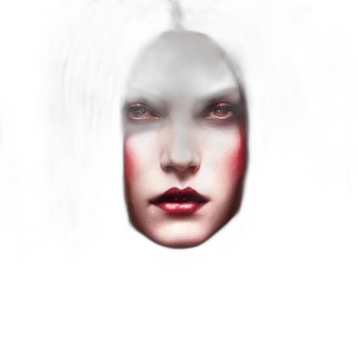 face, mask, robot, creature, photorealistic, fantasy art, concept art, 3d render transparent PNG cut-out