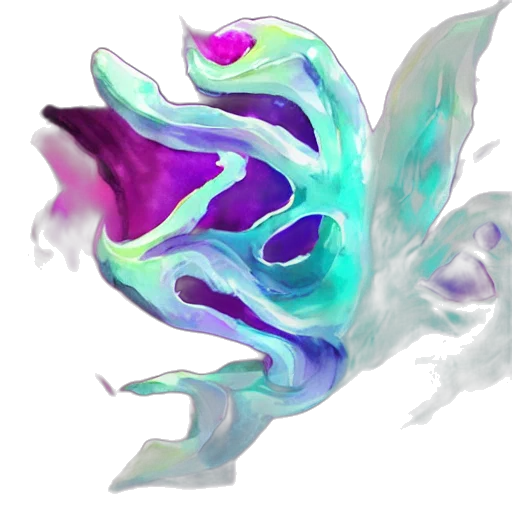 dragon, mask, flower, creature transparent PNG cut-out