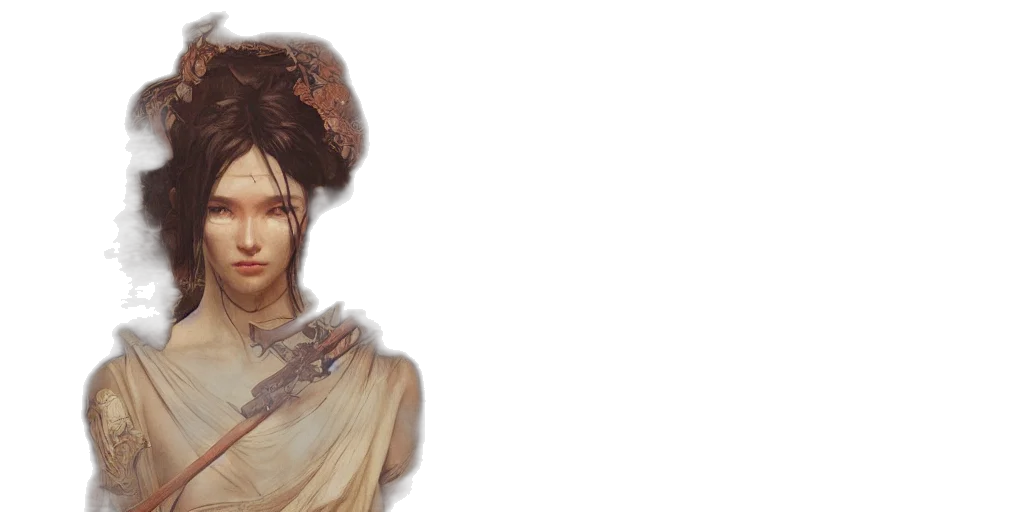 face, staff, fantasy art, concept art transparent PNG cut-out