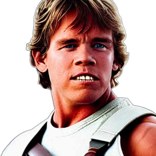 face, staff, photorealistic, luke, skywalker, but, played, arnold transparent PNG cut-out