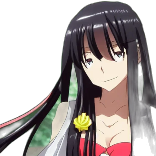 dress, flower, jewelry, anime transparent PNG cut-out