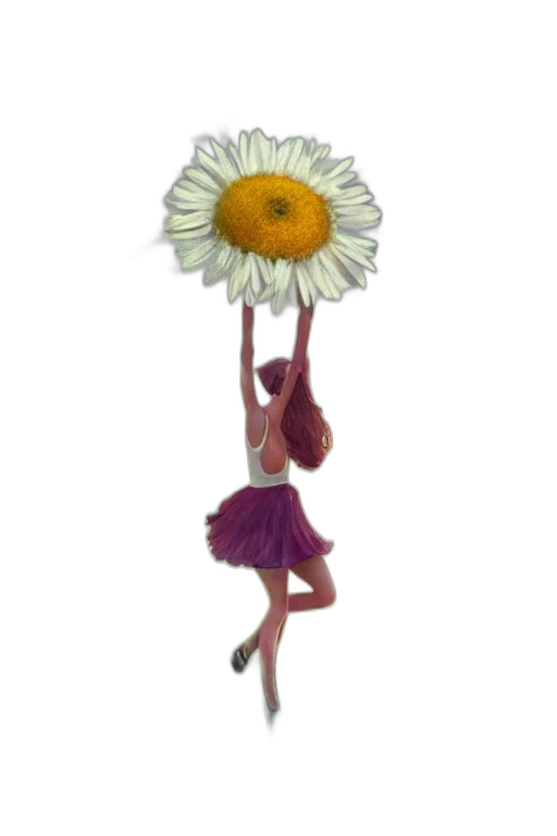 flower, umbrella, staff, hat transparent PNG cut-out