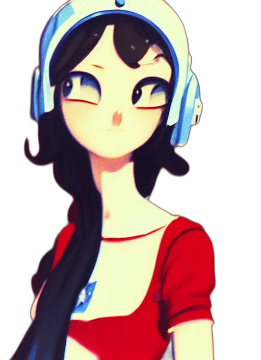 face, staff, dress, anime, pixel art, cartoon, concept art, blue transparent PNG cut-out