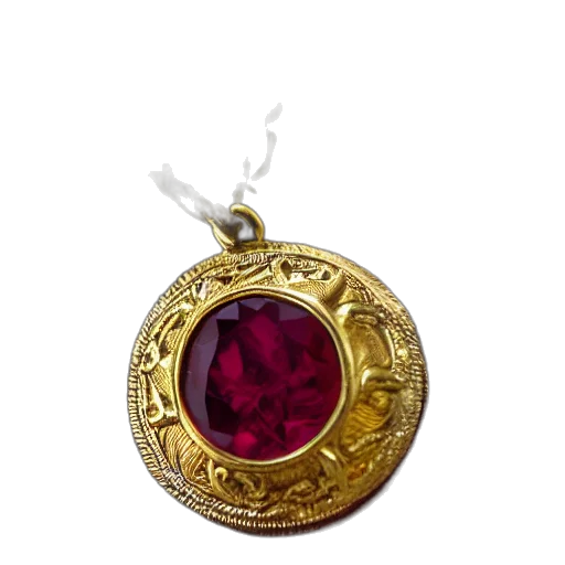 jewelry, crown, red, macro, shot, intricately, detailed, golden transparent PNG cut-out