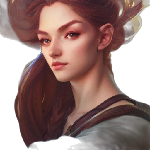 face, dragon, crown, staff, fantasy art, photorealistic, concept art, oil painting transparent PNG cut-out