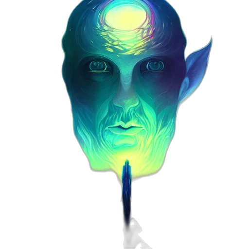 mask, face, staff, creature transparent PNG cut-out