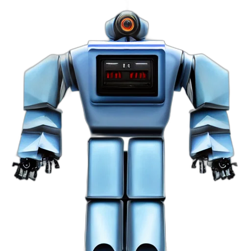 robot, 3d render, concept art, pixel art, made, north, korea, art transparent PNG cut-out