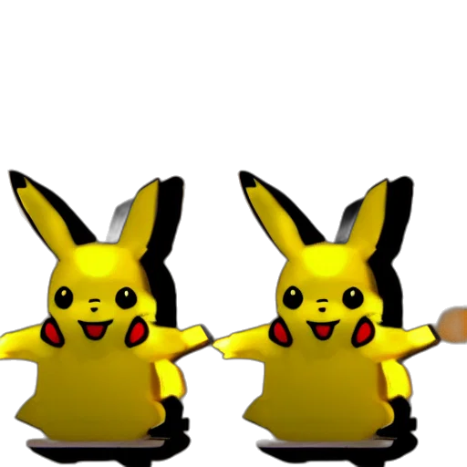 animal, 3d render, concept art, pixel art transparent PNG cut-out