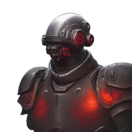 robot, mask, face, concept art transparent PNG cut-out