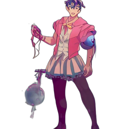 staff, weapon, concept art, pixel art, fantasy art, vaporwave, pastel, dark transparent PNG cut-out
