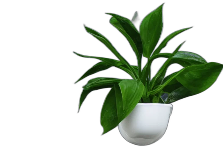 3d render, photorealistic, airpod, plant, photo, nature, flower, pot transparent PNG cut-out