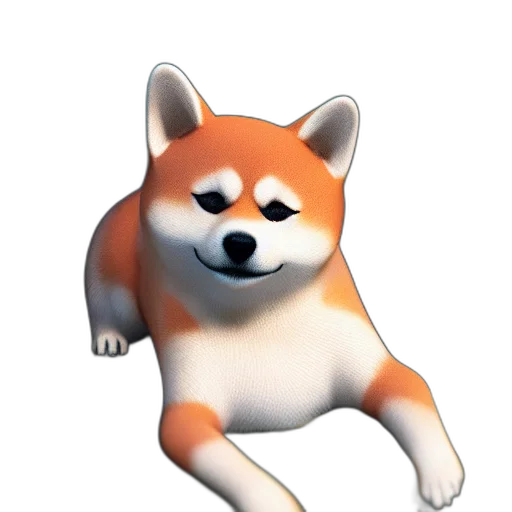 animal, creature, staff, face, 3d render, concept art, vaporwave, photorealistic transparent PNG cut-out