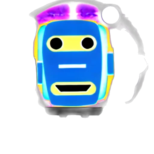 robot, car, mask, face, concept art, 3d render, cartoon, pixel art transparent PNG cut-out
