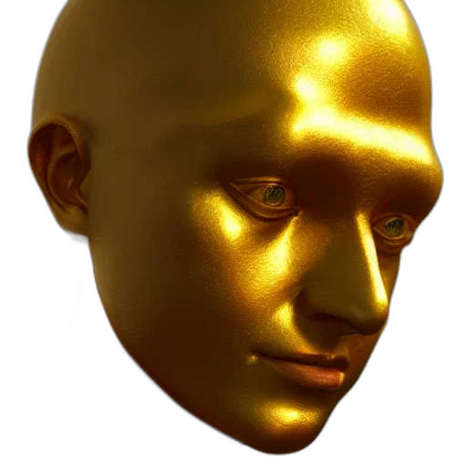 mask, face, crown, jewelry, 3d render, photorealistic, concept art, vaporwave transparent PNG cut-out
