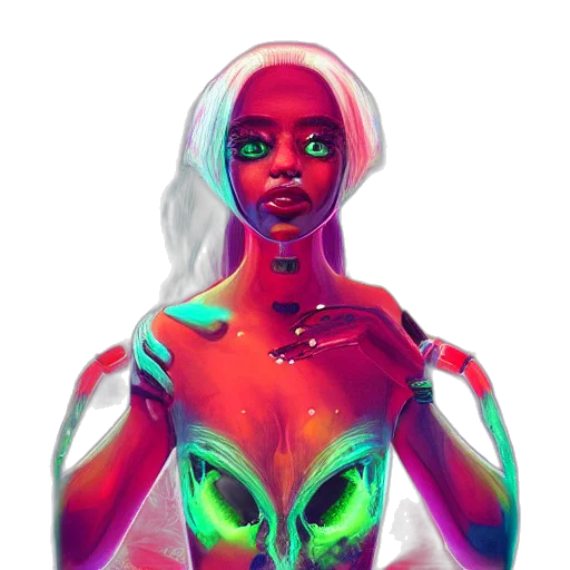 dress, creature, mask, face, concept art, fantasy art, pixel art, comic book art transparent PNG cut-out