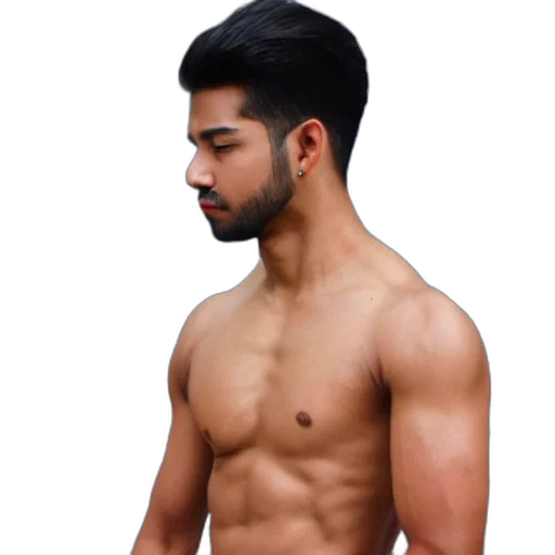 hair, photorealistic, 3d render, david transparent PNG cut-out