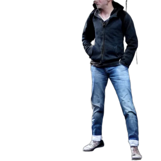 jacket, hat, staff, shoes transparent PNG cut-out