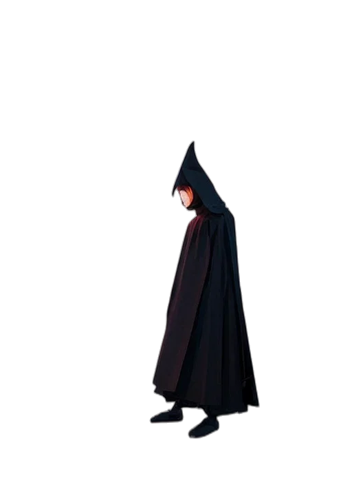 jacket, dress, staff, umbrella, concept art, pixel art, 3d render, fantasy art transparent PNG cut-out