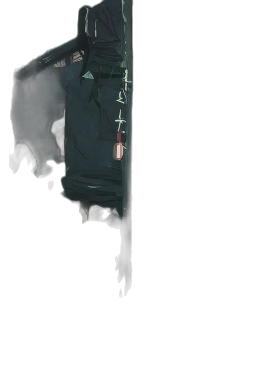 jacket, staff, robot, face transparent PNG cut-out