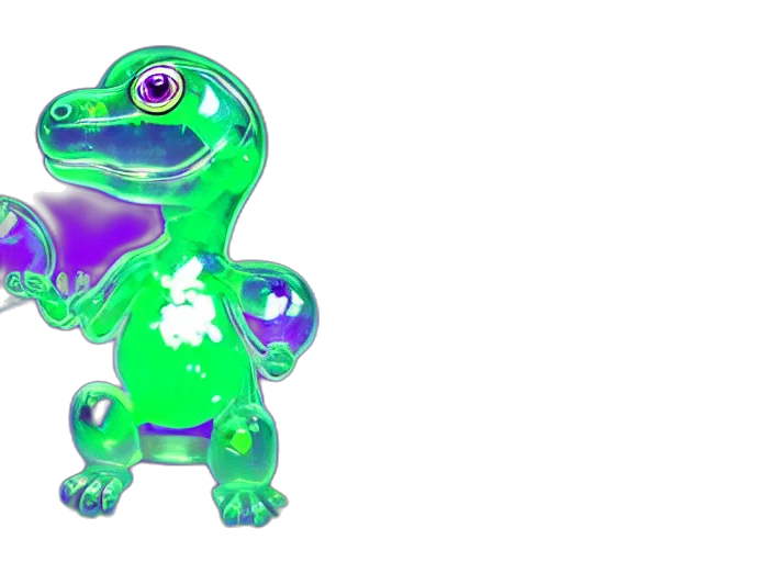 creature, dragon, animal, 3d render, concept art, pixel art, vaporwave, neon transparent PNG cut-out
