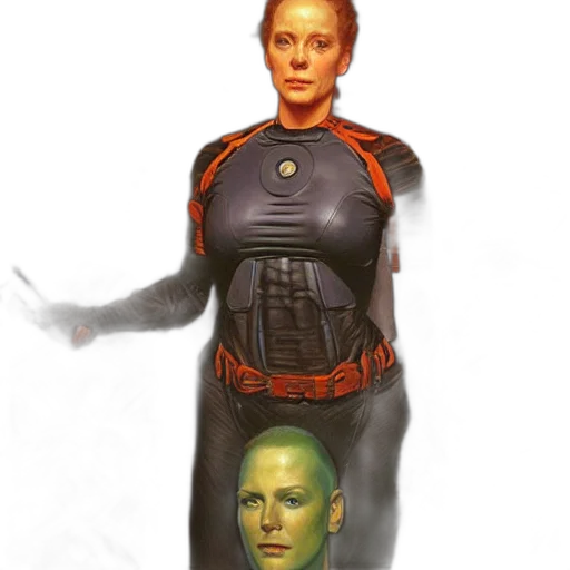robot, dress, face, jacket, concept art, comic book art, photorealistic, fantasy art transparent PNG cut-out