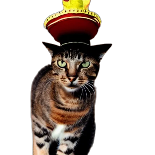 crown, hat, staff, animal, photorealistic, 3d render, concept art, photo transparent PNG cut-out