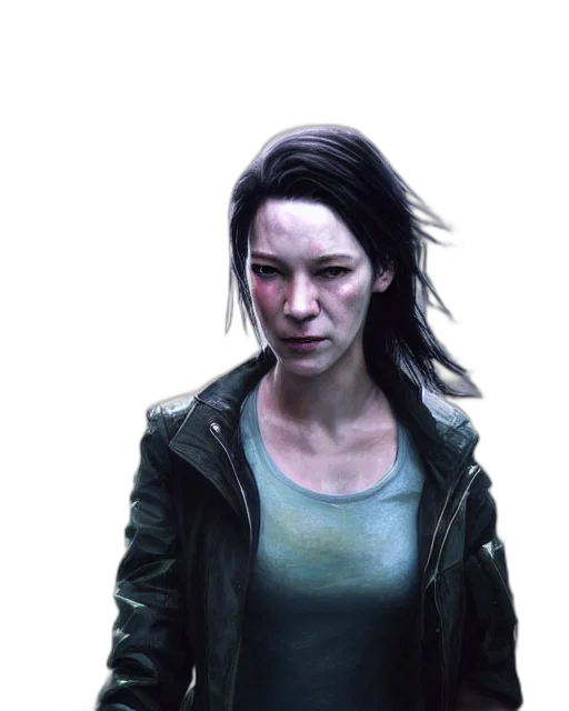 jacket, face, concept art, photorealistic transparent PNG cut-out
