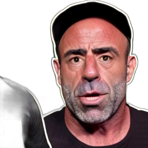 photorealistic, joe, rogan, having transparent PNG cut-out
