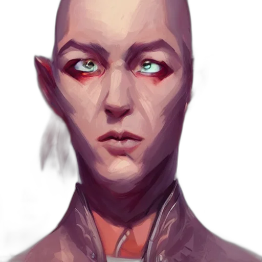 face, robot, creature, mask, concept art, cyberpunk, fantasy art, photorealistic transparent PNG cut-out