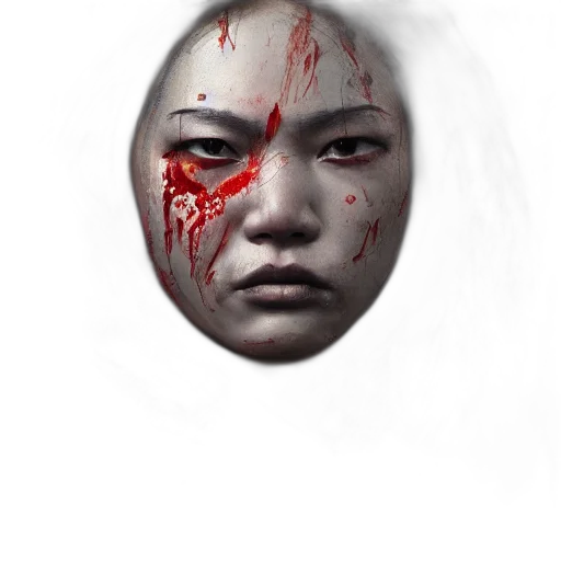 face, mask, creature, staff transparent PNG cut-out