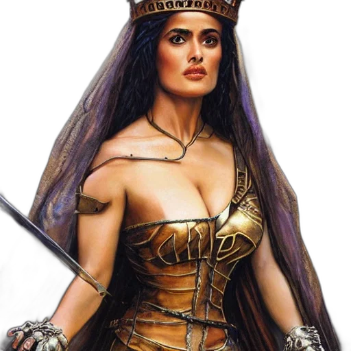 crown, sword, jewelry, fantasy art transparent PNG cut-out
