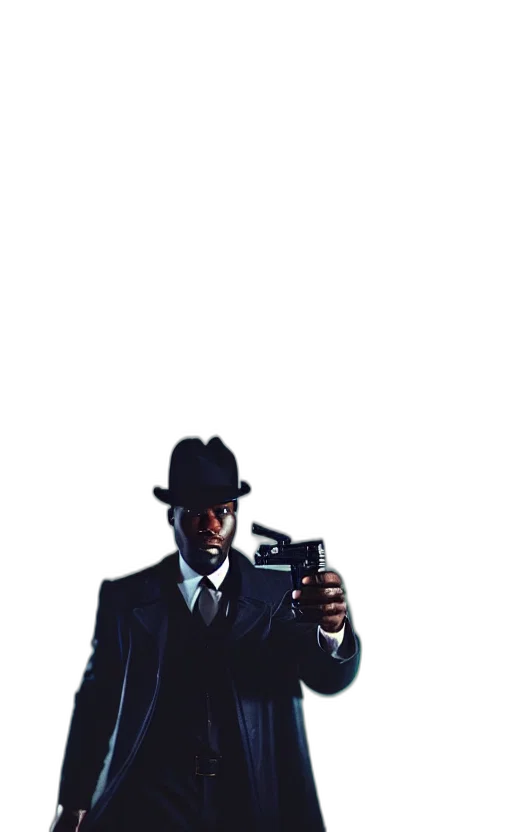 hat, weapon, staff, robot transparent PNG cut-out