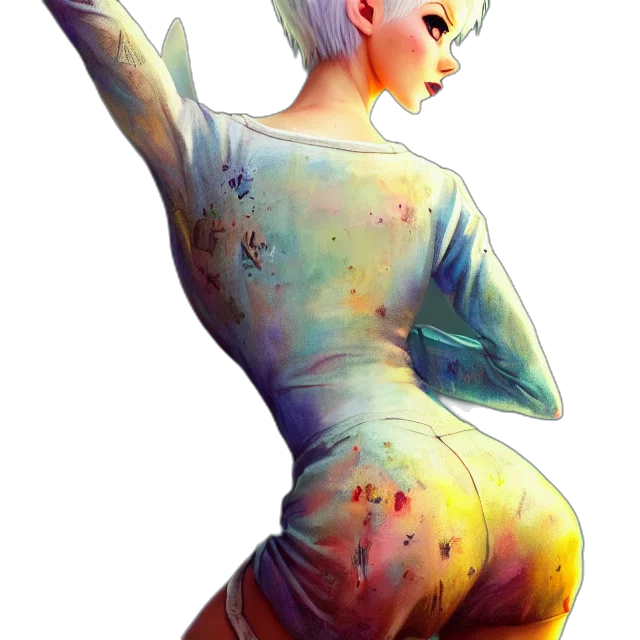 dress, watercolor, concept art, fantasy art, cartoon, pastel, colorful, blue transparent PNG cut-out