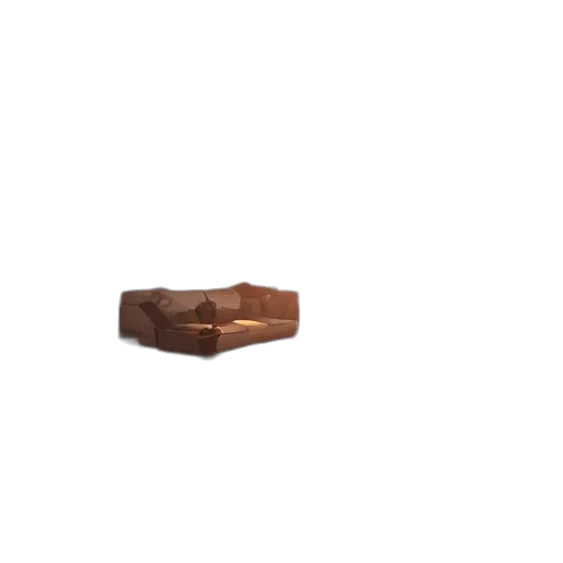 furniture, food, jewelry, shoes, 3d render, photorealistic, pixel art, earth tones transparent PNG cut-out